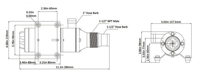 Seaflo 12V 45lpm 12gpm Macerator Water Pump